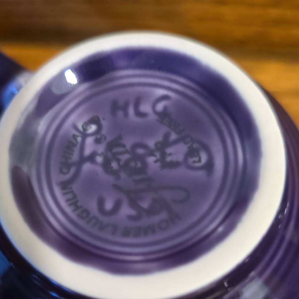 Fiesta Purple Tea Cup and Saucer - Picture 4 of 5